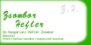 zsombor hefler business card